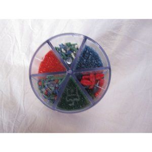 NEW Christmas Mix Sprinkles 6 different Sugar Sparkle pearl Candy Red/Blue/Green